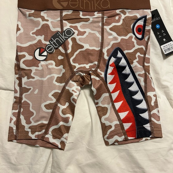 Ethika Brown Camo Shark Boxer Briefs - Picture 1 of 2